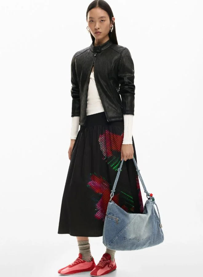 ديسيجوال حقيبة تمائم الجينز الكبيرة